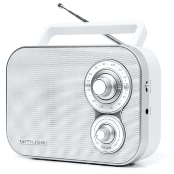 RADIO PRZENOŚNE FM MW BIAŁE MUSE M-051 RW