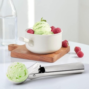 ЛОЖКА ДЛЯ МОРОЖЕНОГО, КАРТОФЕЛЯ, РИСА, БОЛЬШАЯ СТАЛЬНАЯ РУЧКА-РУЧКА