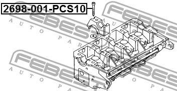 DÍLY MONTÁŽ FEBEST 2698-001-PCS10