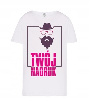 Koszulka z własnym nadrukiem napisem T-SHIRT XL