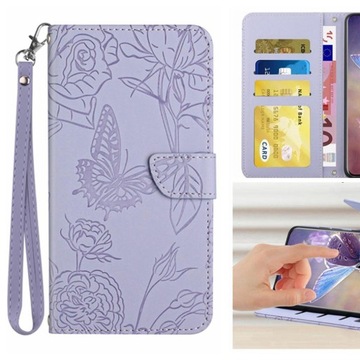 Etui Dla ASUS ROG Telefon 3 Kwiaty I Motyle Etui Z Klapką Ze Skóry PU Z Na