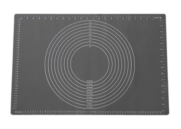Силиконовая кондитерская доска 60x40см серый кухонный коврик BRUNBESTE BB-1511 / 2980
