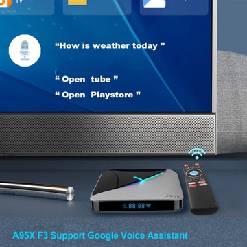 A95X F3 AIR S905X3 Сетевой плеер ТВ-бокс 4+64 ГБ Android 9.0