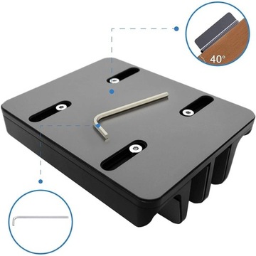 Алюминиевая подставка СЕРЫЙ VAZIO для ноутбука MacBook Tablet iPad 4 СЛОТА (N17-4-G)