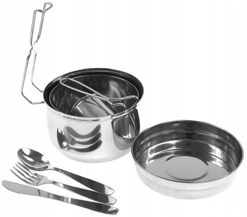 ТУРИСТИЧЕСКИЙ МЕНАЖ Кастрюля Кастрюля Кружка Столовые приборы 7е