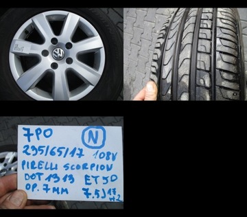 KOLA RÁFKY PNEUMATIKY VW TOUAREG 7P0 R17 7MM