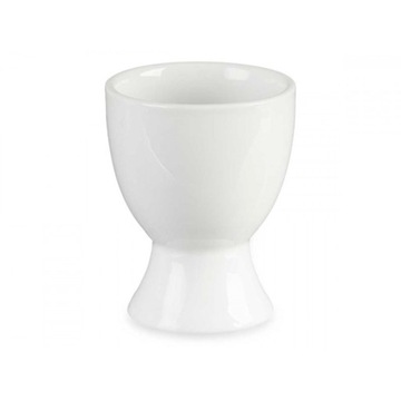 KOMPLET Biała podstawka kieliszek do jajka 6 szt. porcelana