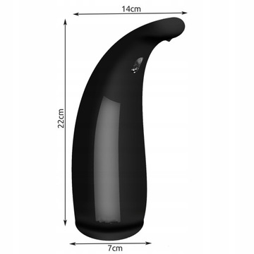 Bezdotykowe dozownik do mydła nablatowy Ruhhy 300 ml czarny