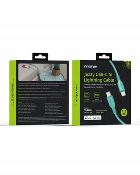 КАБЕЛЬ БЫСТРОЙ ЗАРЯДКИ INNOSTYLE USB-C LIGHTNING MFI ДЛЯ IPHONE КЕВЛАР 1М