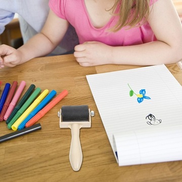 Губка для рисования, кисть, палец, малярный валик