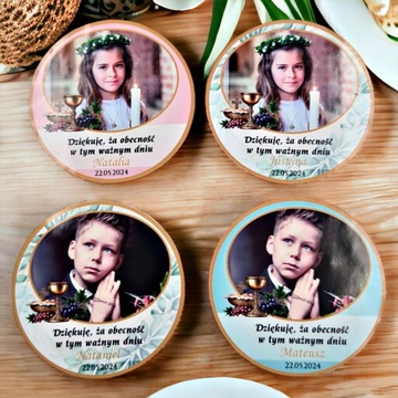 20 х ФОТОМАГНИТ Благодарность за Святое Причастие + целлофан 55 мм КОМ3