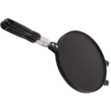 Небольшая газовая плита для приготовления вафель с антипригарным покрытием.