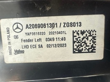 A2069061301 SVĚTLO ZADNÍ MERCEDES A206 SEDAN LED LEVÝ ORIGINÁLNÍ
