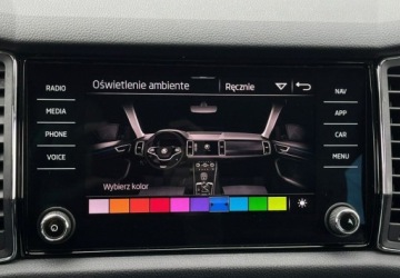 Skoda Kodiaq I SUV 2.0 TSI 190KM 2021 Skoda Kodiaq 4x4 LK Bogata Wersja Skora Automat Hak Led FV23, zdjęcie 31