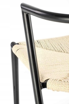 СЗНУРЕК стул натуральный черный BOHO K515 Halmar
