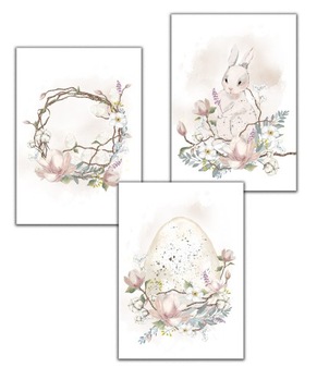 3 x Plakat plakaty wiosenne wiosna Wielkanoc easter świąteczne jajo a3
