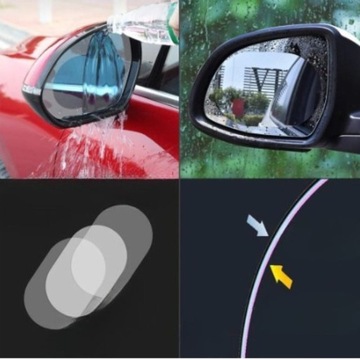 2x НАНО ФОЛЬГА ВОДОНЕПРОНИЦАЕМАЯ НАКЛЕЙКА ДЛЯ ЗЕРКАЛ ЗЕРКАЛО КАЧЕСТВО ДОЖДЯ ПАРА