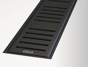 AlcaPlast Odpływ Liniowy CZARNY MAT 75 cm NISKI