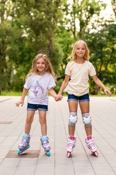 Роликовые коньки 2в1 RAVEN Isla 34-37 LED диски