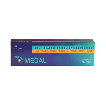 TOREBKI DO STERYLIZACJI 70mm x 230mm MEDAL 200 szt
