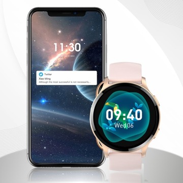 SMARTWATCH ЧАСЫ ЖЕНСКОЕ МЕНЮ ЗВОНКИ СПОРТ ПОЛЬСКИЙ ПУЛЬС SMS ЧАСЫ SMART