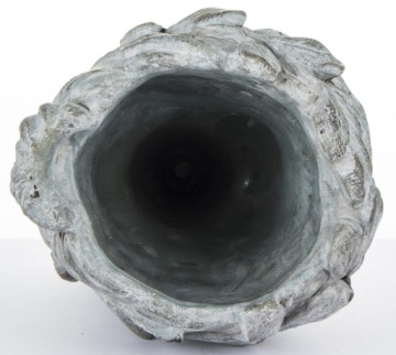 КРЫШКА ДЛЯ ЦВЕТОЧНОГО ВАЗОНА, БЕТОННАЯ ГОЛОВКА, СЕРАЯ, 27 СМ