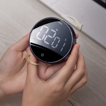 КУХОННЫЙ ТАЙМЕР BASEUS ВРАЩАЮЩИЙСЯ ЭЛЕКТРОННЫЙ ЦИФРОВОЙ ТАЙМЕР С МАГНИТОМ