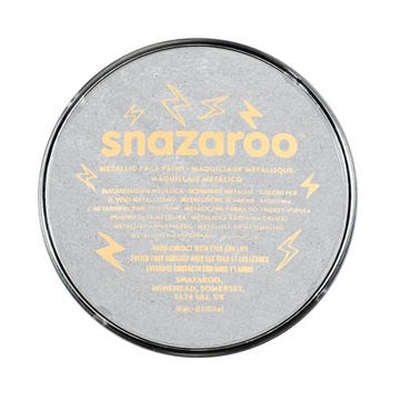 FARBA DO TWARZY METALICZNA SREBRNA 18ML SNAZAROO