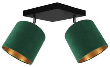 LAMPA WISZĄCA PLAFON ŻYRANDOL ABAŻUR WELUR LED