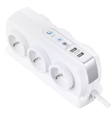 PRZEDŁUŻACZ MASTERPLUG 6 X 16 A 3 X 1,5 MM2 USB