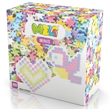KLOCKI konstrukcyjne WAFLE Meli Minis 400 PASTEL