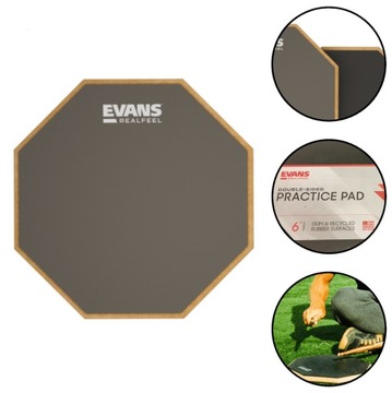 EVANS RF6D RealFeel 6-дюймовый двусторонний барабанный пэд