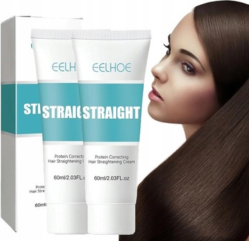 2 шт. Профессиональный крем для кератинового выпрямления волос, 60 мл