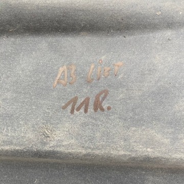 A3 LIFT 08-13 OSŁONA PODWOZIA TYŁ 1K0501713E