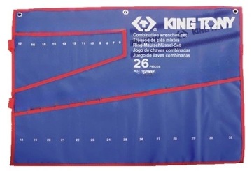 Etui Pokrowiec na klucze płaskie 26szt. KING TONY