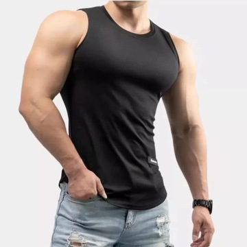 new gym Training Tank Top Men's Sports T-shirt Sum