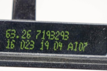 BMW 3 F30 ZADNÍ NÁRAZNÍK TABULE SPZ SVĚTLO 7193293 2016