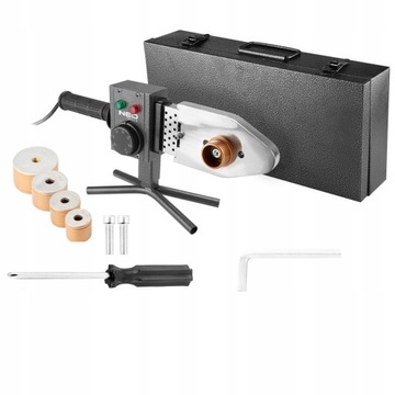 АППАРАТ ДЛЯ СВАРКИ ТРУБ NEO, ПВХ, ПП, 800 Вт, 4 ПЛАТЫ, ВТУЛКИ 20-40 ММ, 0-300 ГРАДУСОВ 02-400