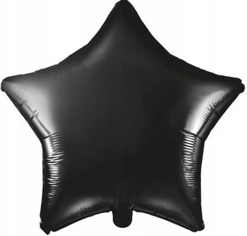 Balon Foliowy Gwiazda Gwiazdka Czarna 45 cm