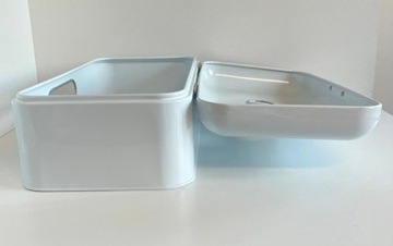 Echtwerk chlebak pojemnik na chleb biały 42 x 24 x 16