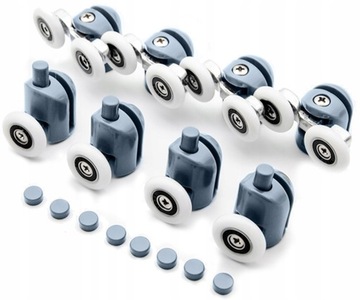 ROLKI KÓŁKA ROLKA DO KABINY PRYSZNICOWEJ 23MM ZESTAW 8SZT