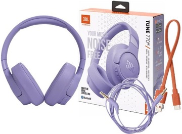 JBL TUNE 770NC FIOLETOWE - SŁUCHAWKI NAUSZNE BEZPRZEWODOWE Z ANC