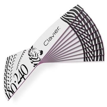 Pilnik Do Paznokci Łódka 180/240 Zeberka - 10 szt