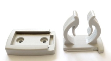 Зажимы для крепления трубок, например, рукоятки для навесов, опор.