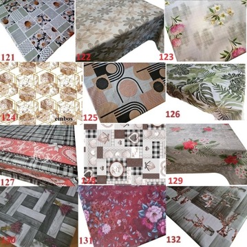 СКАТЕРТЬ-КЛЕЕНКА БОЛЬШОЙ ВЫБОР 156 УЗОРОВ 260х140