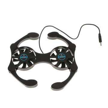 Мини-портативный складной вентилятор с двумя USB-портами