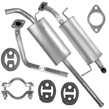 Zestaw Tłumik Hyundai Getz 02-09 1.1 1.3 1.6 GUMY