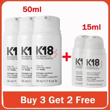 50ml K18 Leave-In Molecular Repair Hair Mask Damage Restore Soft hair Deep
