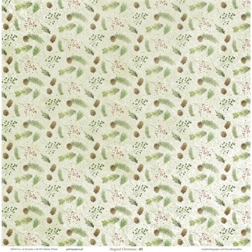 Бумага для скрапбукинга «Магия Рождества» 30,5х30,5см 200г 8 листов