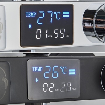 Черный смеситель для душа ТЕРМОСТАТ LCD